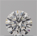 Natural Diamond 0.40 Carats, Round with Excellent Cut, F Color, SI2 Clarity and Certified by IGI