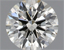 Natural Diamond 0.74 Carats, Round with Excellent Cut, J Color, VVS2 Clarity and Certified by IGI