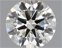 Natural Diamond 0.75 Carats, Round with Excellent Cut, J Color, VVS2 Clarity and Certified by IGI