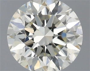 Picture of Natural Diamond 0.59 Carats, Round with Excellent Cut, J Color, VVS2 Clarity and Certified by IGI