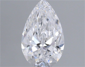 Picture of Natural Diamond 0.60 Carats, Pear with  Cut, D Color, VS1 Clarity and Certified by GIA