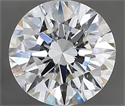 Natural Diamond 2.30 Carats, Round with Excellent Cut, H Color, VS2 Clarity and Certified by GIA