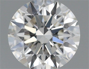 Picture of Natural Diamond 0.41 Carats, Round with Excellent Cut, I Color, VS2 Clarity and Certified by GIA