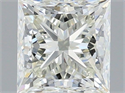 Natural Diamond 0.90 Carats, Princess with  Cut, I Color, VS1 Clarity and Certified by IGI