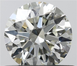 Picture of Natural Diamond 0.50 Carats, Round with Excellent Cut, J Color, VVS1 Clarity and Certified by IGI