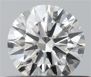 Picture of Natural Diamond 0.41 Carats, Round with Excellent Cut, G Color, VVS2 Clarity and Certified by IGI
