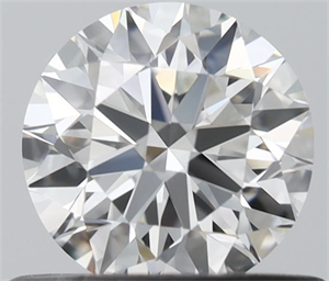 Picture of Natural Diamond 0.53 Carats, Round with Excellent Cut, G Color, IF Clarity and Certified by IGI