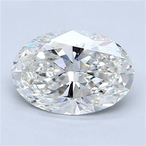 Picture of Natural Diamond 1.83 Carats, Oval with  Cut, H Color, SI2 Clarity and Certified by GIA