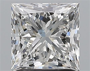 Picture of Natural Diamond 1.51 Carats, Princess with  Cut, G Color, VS2 Clarity and Certified by GIA