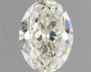 Picture of Natural Diamond 1.50 Carats, Oval with  Cut, J Color, VS1 Clarity and Certified by IGI