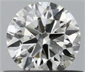 Natural Diamond 0.50 Carats, Round with Excellent Cut, I Color, IF Clarity and Certified by IGI