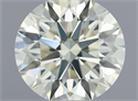 Natural Diamond 0.52 Carats, Round with Excellent Cut, K Color, VS1 Clarity and Certified by GIA