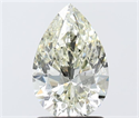 Natural Diamond 1.52 Carats, Pear with  Cut, K Color, SI1 Clarity and Certified by IGI