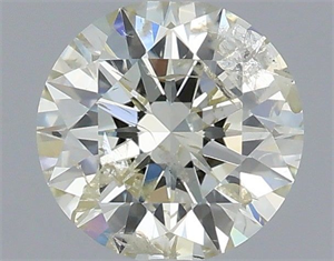Picture of Natural Diamond 0.71 Carats, Round with Excellent Cut, K Color, I1 Clarity and Certified by IGI