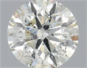 Natural Diamond 0.72 Carats, Round with Very Good Cut, I Color, I1 Clarity and Certified by IGI