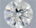 Natural Diamond 0.80 Carats, Round with Excellent Cut, J Color, I1 Clarity and Certified by IGI