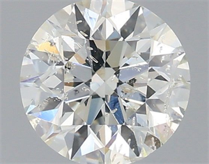 Picture of Natural Diamond 0.70 Carats, Round with Very Good Cut, I Color, I1 Clarity and Certified by GIA