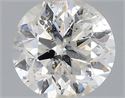 Natural Diamond 0.70 Carats, Round with Very Good Cut, I Color, I1 Clarity and Certified by IGI