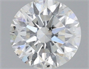 Natural Diamond 0.71 Carats, Round with Excellent Cut, G Color, I1 Clarity and Certified by GIA