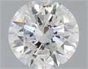 Natural Diamond 0.70 Carats, Round with Excellent Cut, I Color, I1 Clarity and Certified by IGI