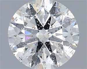 Picture of Natural Diamond 0.73 Carats, Round with Excellent Cut, G Color, I1 Clarity and Certified by IGI