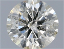 Natural Diamond 0.72 Carats, Round with Excellent Cut, J Color, I1 Clarity and Certified by IGI