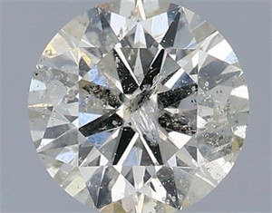 Picture of Natural Diamond 0.72 Carats, Round with Excellent Cut, J Color, I1 Clarity and Certified by IGI