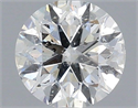 Natural Diamond 0.72 Carats, Round with Very Good Cut, H Color, I1 Clarity and Certified by IGI