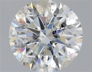 Picture of Natural Diamond 0.70 Carats, Round with Excellent Cut, G Color, I1 Clarity and Certified by IGI