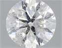 Natural Diamond 0.70 Carats, Round with Very Good Cut, G Color, I1 Clarity and Certified by IGI