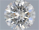 Natural Diamond 0.72 Carats, Round with Excellent Cut, J Color, I1 Clarity and Certified by IGI