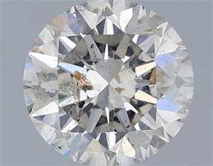 Picture of Natural Diamond 0.72 Carats, Round with Excellent Cut, J Color, I1 Clarity and Certified by IGI