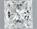 Natural Diamond 1.51 Carats, Princess with  Cut, H Color, VS2 Clarity and Certified by IGI