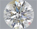 Natural Diamond 0.71 Carats, Round with Excellent Cut, H Color, I1 Clarity and Certified by IGI