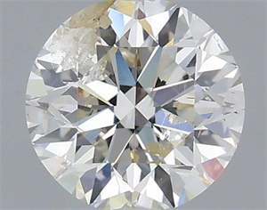 Picture of Natural Diamond 0.71 Carats, Round with Excellent Cut, H Color, I1 Clarity and Certified by IGI