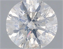 Natural Diamond 0.71 Carats, Round with Excellent Cut, H Color, I1 Clarity and Certified by IGI