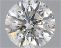 Natural Diamond 0.70 Carats, Round with Excellent Cut, H Color, I1 Clarity and Certified by IGI
