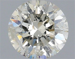 Picture of Natural Diamond 0.70 Carats, Round with Excellent Cut, K Color, I1 Clarity and Certified by IGI