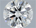 Natural Diamond 0.40 Carats, Round with Excellent Cut, H Color, SI2 Clarity and Certified by IGI