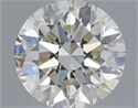 Natural Diamond 0.70 Carats, Round with Excellent Cut, H Color, VS1 Clarity and Certified by IGI