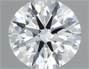 Natural Diamond 0.55 Carats, Round with Excellent Cut, J Color, IF Clarity and Certified by GIA
