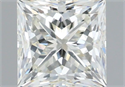 Natural Diamond 0.90 Carats, Princess with  Cut, J Color, VVS2 Clarity and Certified by IGI