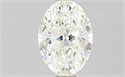 Natural Diamond 0.81 Carats, Oval with  Cut, J Color, VVS1 Clarity and Certified by GIA