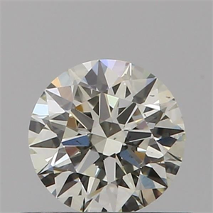 Picture of Natural Diamond 0.41 Carats, Round with Excellent Cut, K Color, SI1 Clarity and Certified by GIA