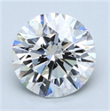 Diamante Natural 4.88 quilates, Redondo , Color E, claridad VVS1 y certificado GIA