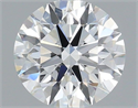 Natural Diamond 0.63 Carats, Round with Excellent Cut, H Color, VS2 Clarity and Certified by IGI