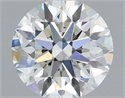 Natural Diamond 0.63 Carats, Round with Excellent Cut, H Color, VS2 Clarity and Certified by IGI