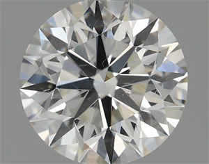 Picture of Natural Diamond 1.10 Carats, Round with Excellent Cut, H Color, SI1 Clarity and Certified by GIA