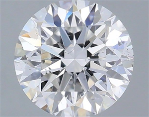 Picture of Natural Diamond 0.40 Carats, Round with Excellent Cut, E Color, SI1 Clarity and Certified by IGI