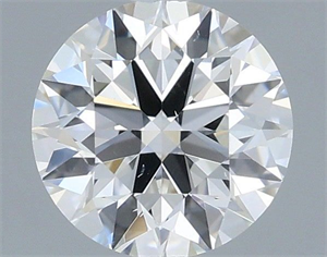 Picture of Natural Diamond 0.41 Carats, Round with Excellent Cut, E Color, VS2 Clarity and Certified by IGI